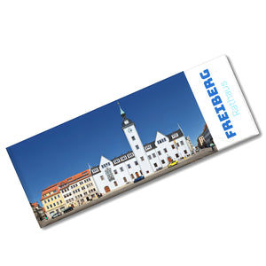 streetline Freiberg Rathaus Panorama Souvenir Magnet