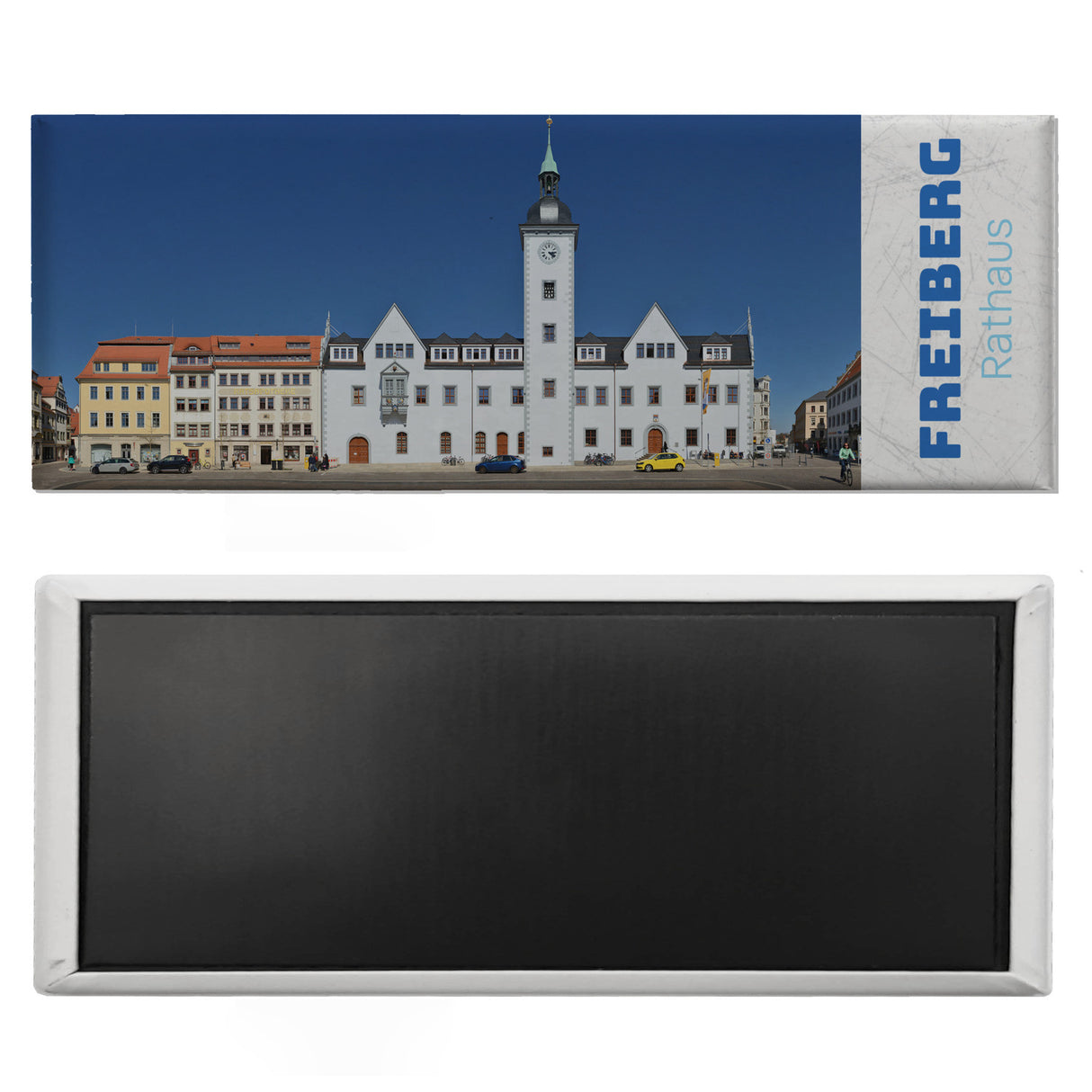 streetline Freiberg Rathaus Panorama Souvenir Magnet