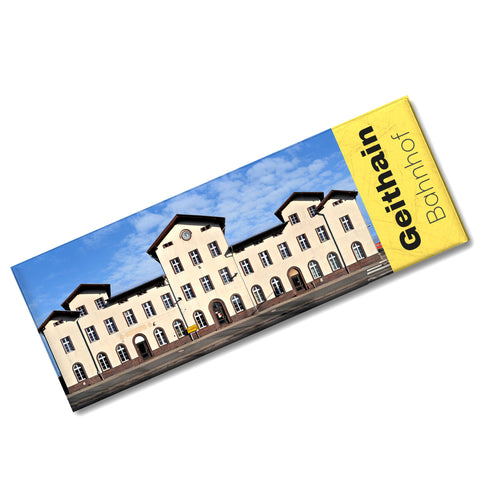 streetline Geithain Bahnhof Panorama Souvenir Magnet