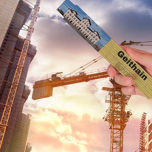 streetline Geithain Bahnhof Meterstab aus Holz