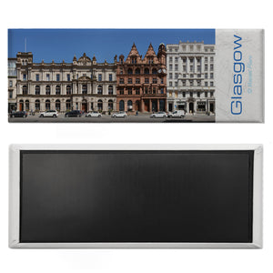 streetline Glasgow St Vincent Place Panorama Souvenir Magnet
