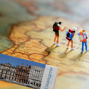 streetline Glasgow St Vincent Place Panorama Souvenir Magnet