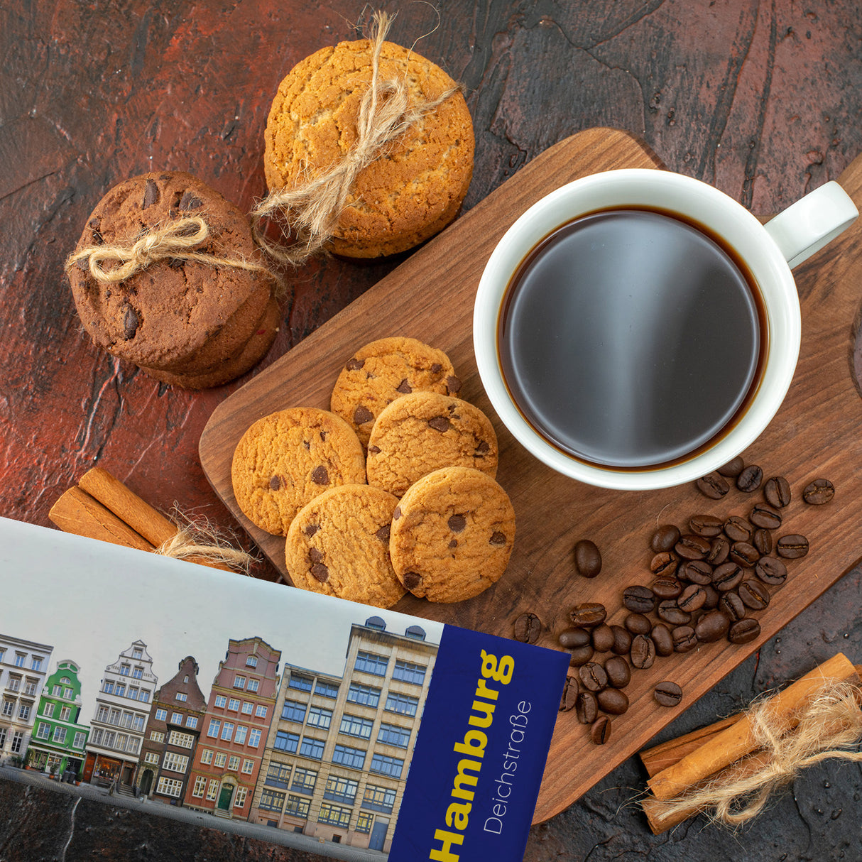 streetline Hamburg Deichstraße Panorama Souvenir Magnet