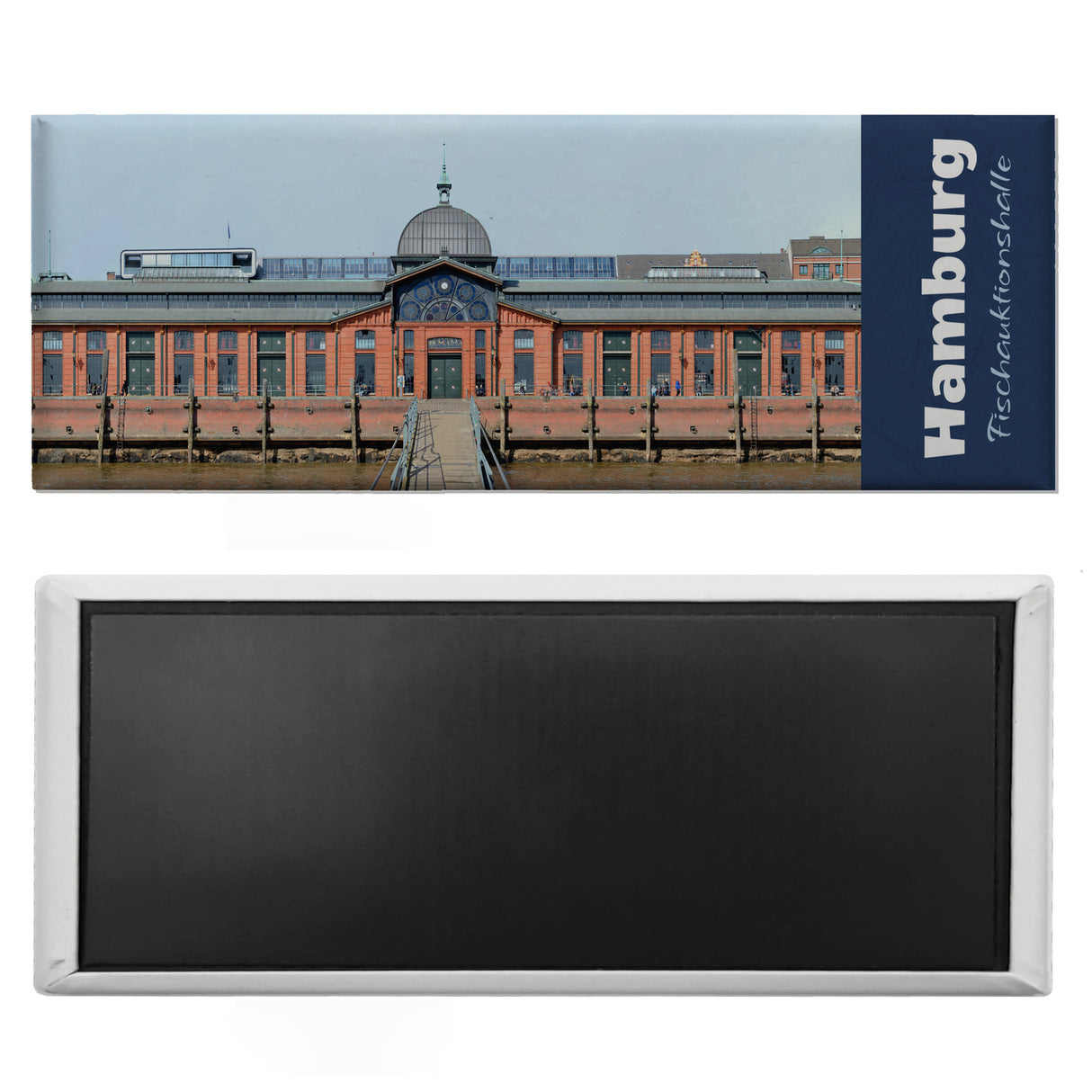 streetline Hamburg Fischauktionshalle Panorama Souvenir Magnet
