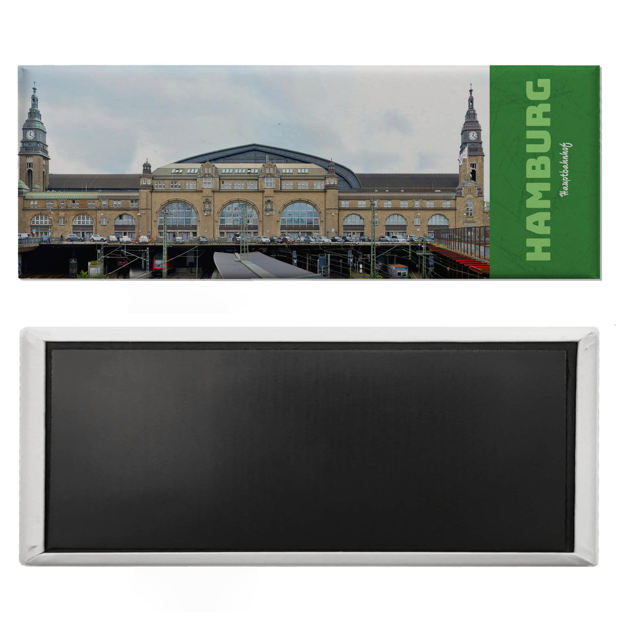 streetline Hamburg Hauptbahnhof Panorama Souvenir Magnet