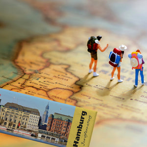 streetline Hamburg Jungfernstieg Panorama Souvenir Magnet