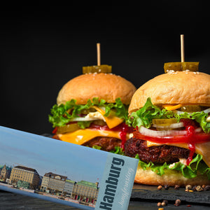 streetline Hamburg Jungfernstieg Panorama Souvenir Magnet