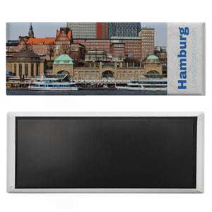 streetline Hamburg Landungsbrücken Panorama Souvenir Magnet