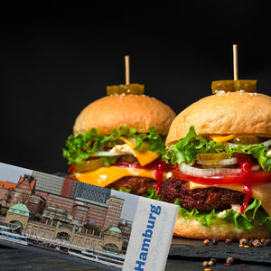 streetline Hamburg Landungsbrücken Panorama Souvenir Magnet