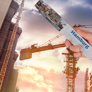 streetline Hamburg Landungsbrücken Meterstab aus Holz