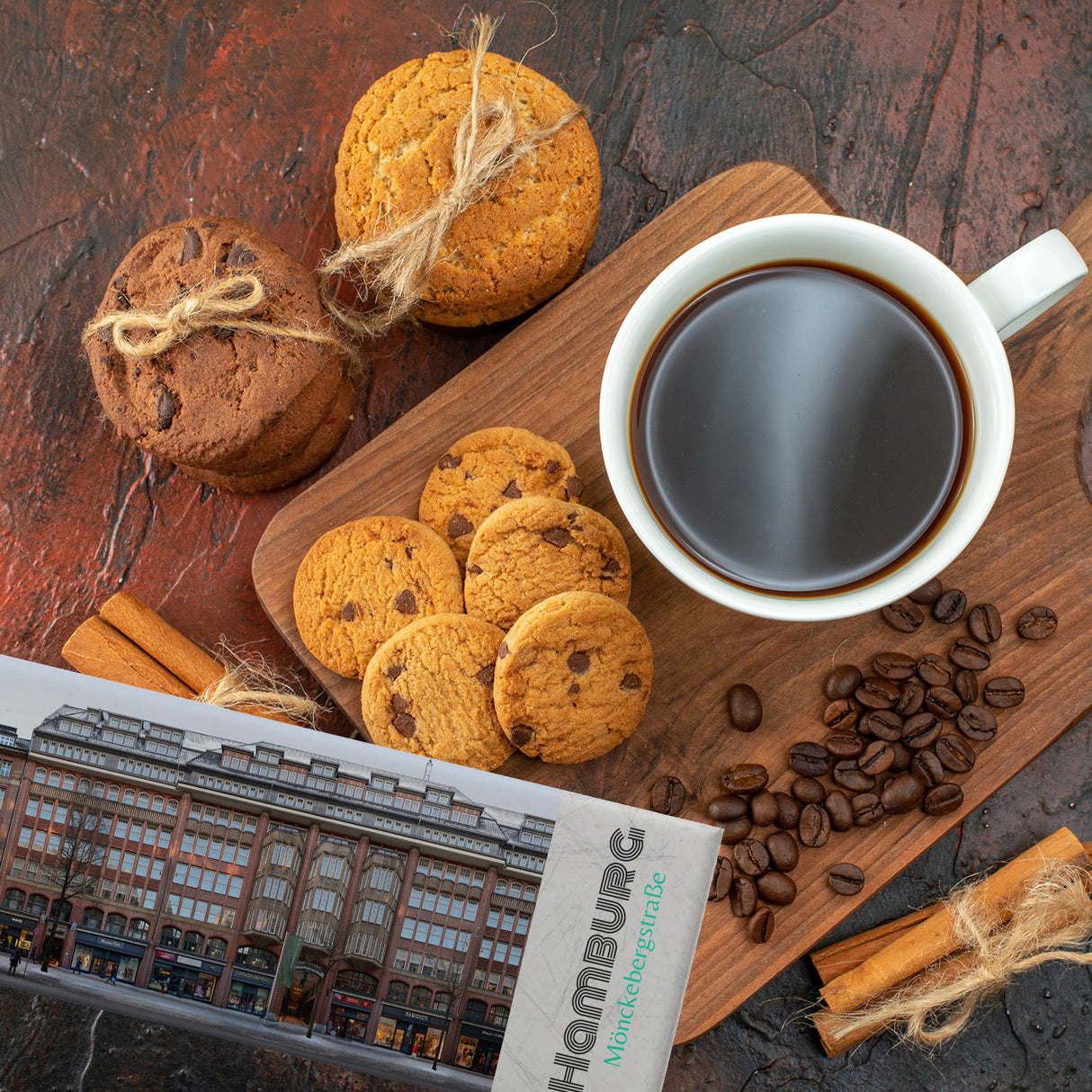 streetline Hamburg Mönckebergstraße Panorama Souvenir Magnet