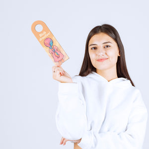 Mädchen Regenbogenhaar Bleib draußen! Komm rein! Türhänger