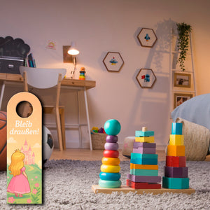 Prinzessin Schloss Bleib draußen! Komm rein! Türhänger