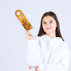 Drachen Cartoon Bleib draußen! Komm rein! Türhänger