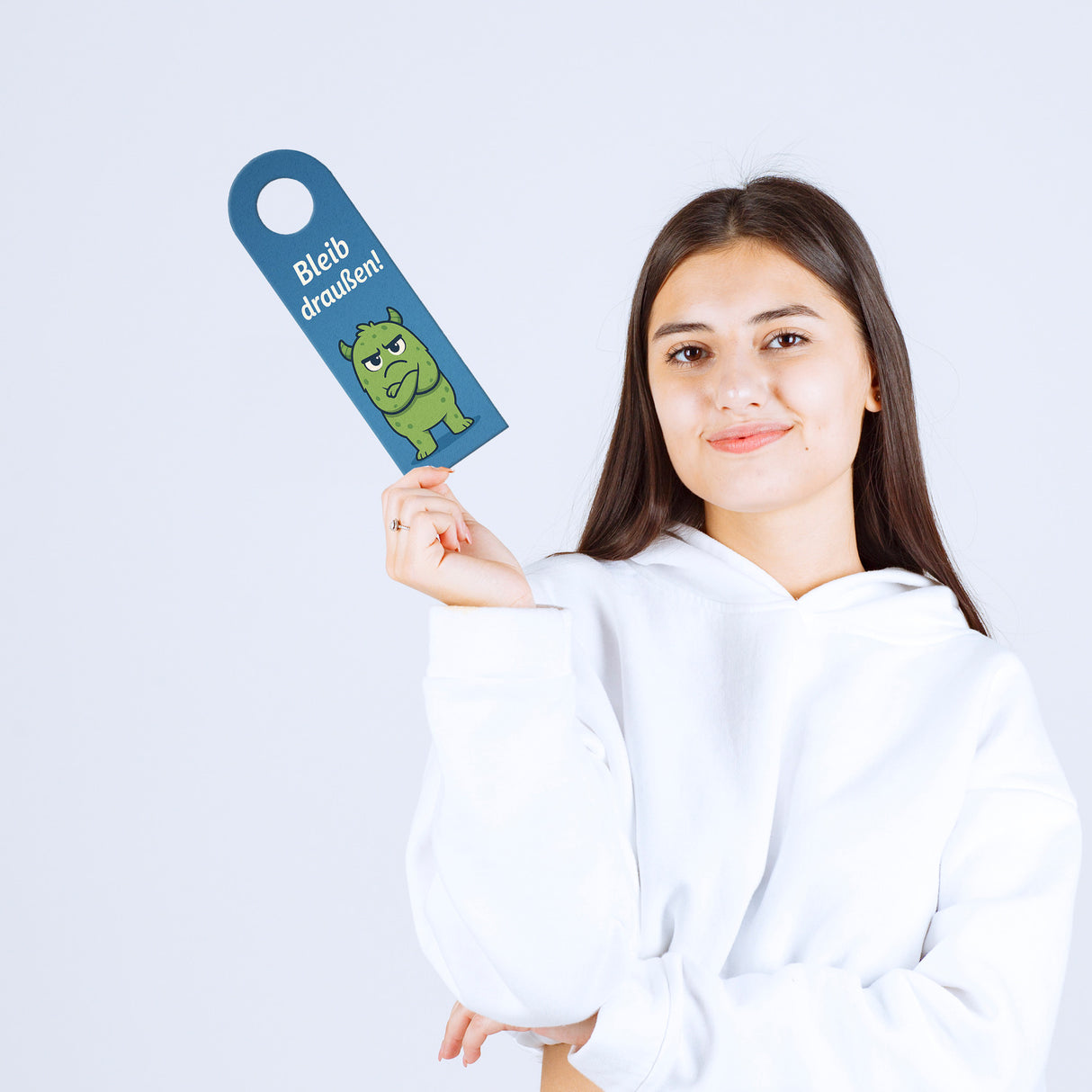 Niedliche Monster Bleib draußen! Komm rein! Türhänger Kinder