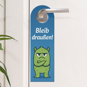 Niedliche Monster Bleib draußen! Komm rein! Türhänger Kinder