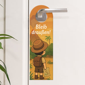 Abenteuer Entdecker Vulkan Dinosaurier Bleib draußen! Komm rein! Türhänger