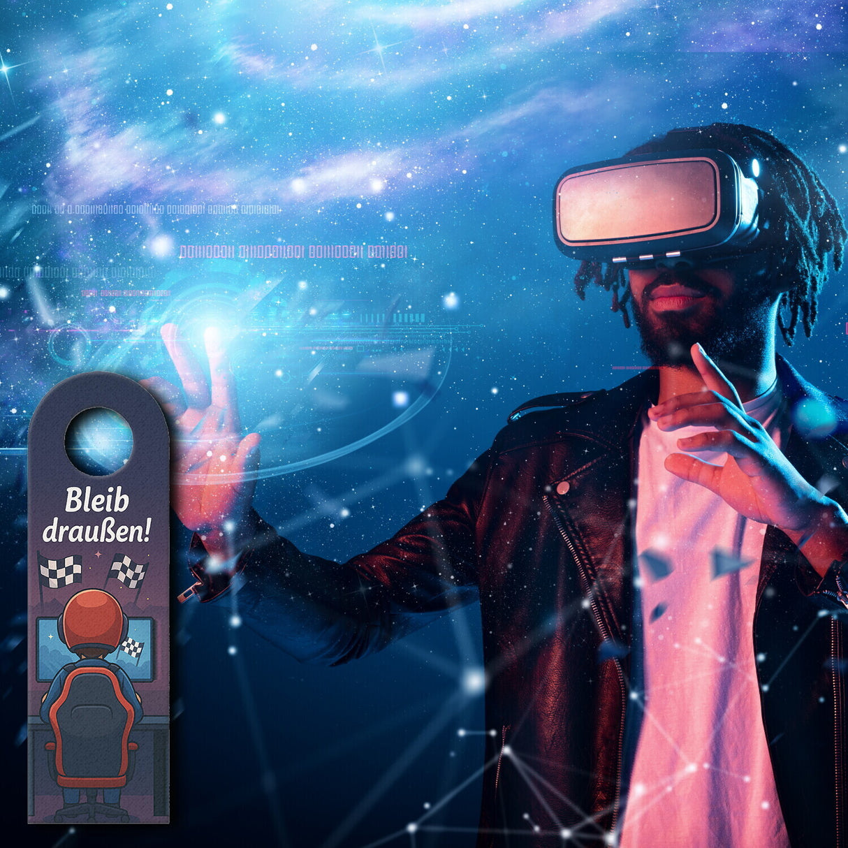 Rennen Gaming Bleib draußen! Komm rein! Türhänger