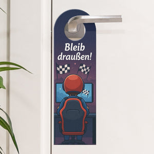 Rennen Gaming Bleib draußen! Komm rein! Türhänger