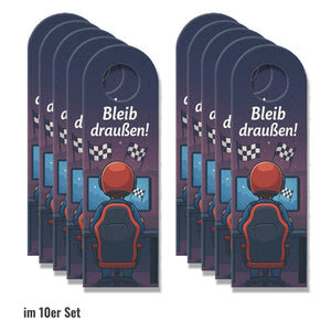 Rennen Gaming Bleib draußen! Komm rein! Türhänger