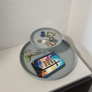 Berg mit Kreuz Parkscheibe mit Spruch: Glaube kann Berge versetzen