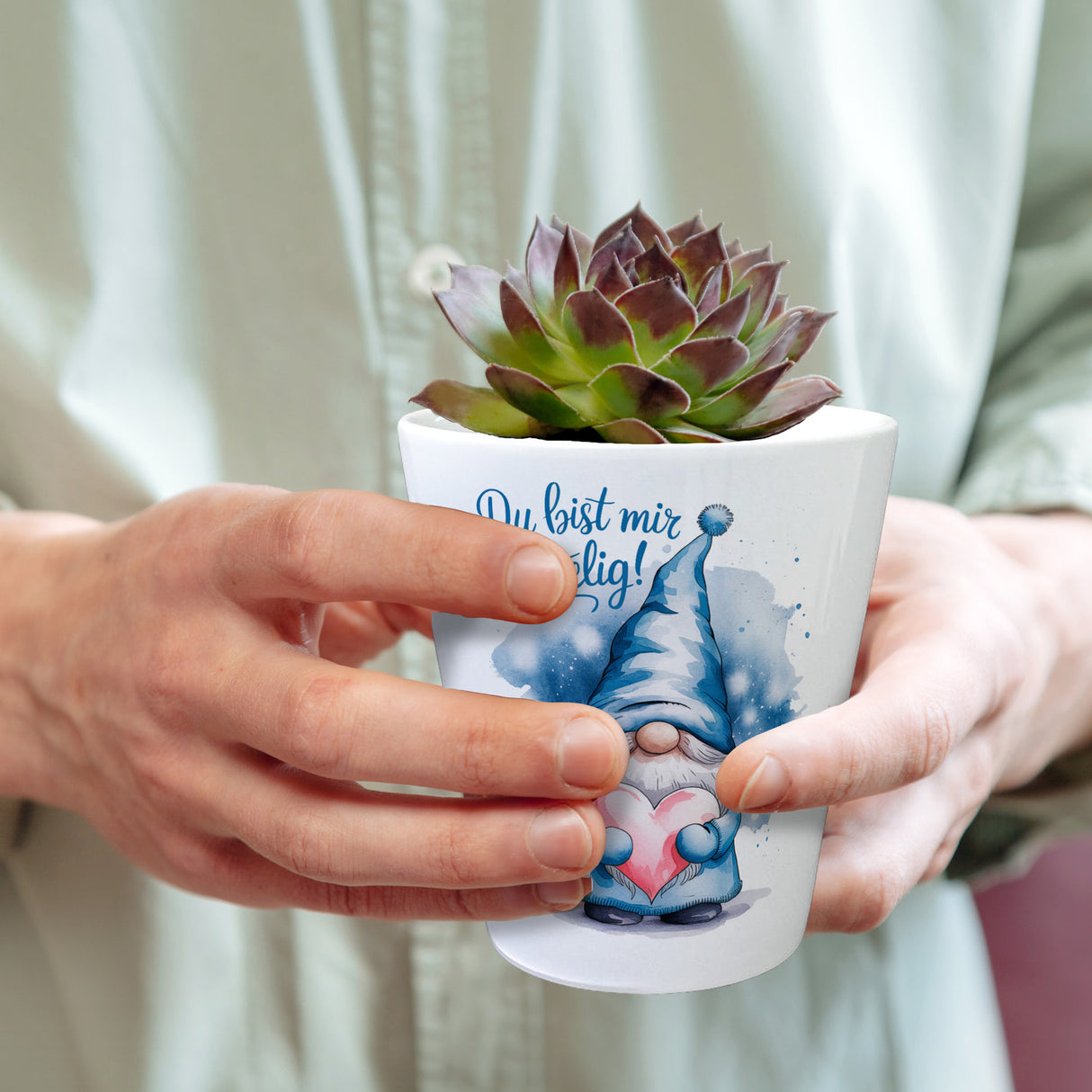 Du bist mir wichtelig! Wichtel Blumentopf