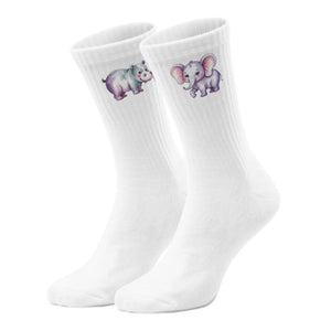 epicsocks Wilde Freunde Elefant und Nilpferd Socken in 37-41 im Paar