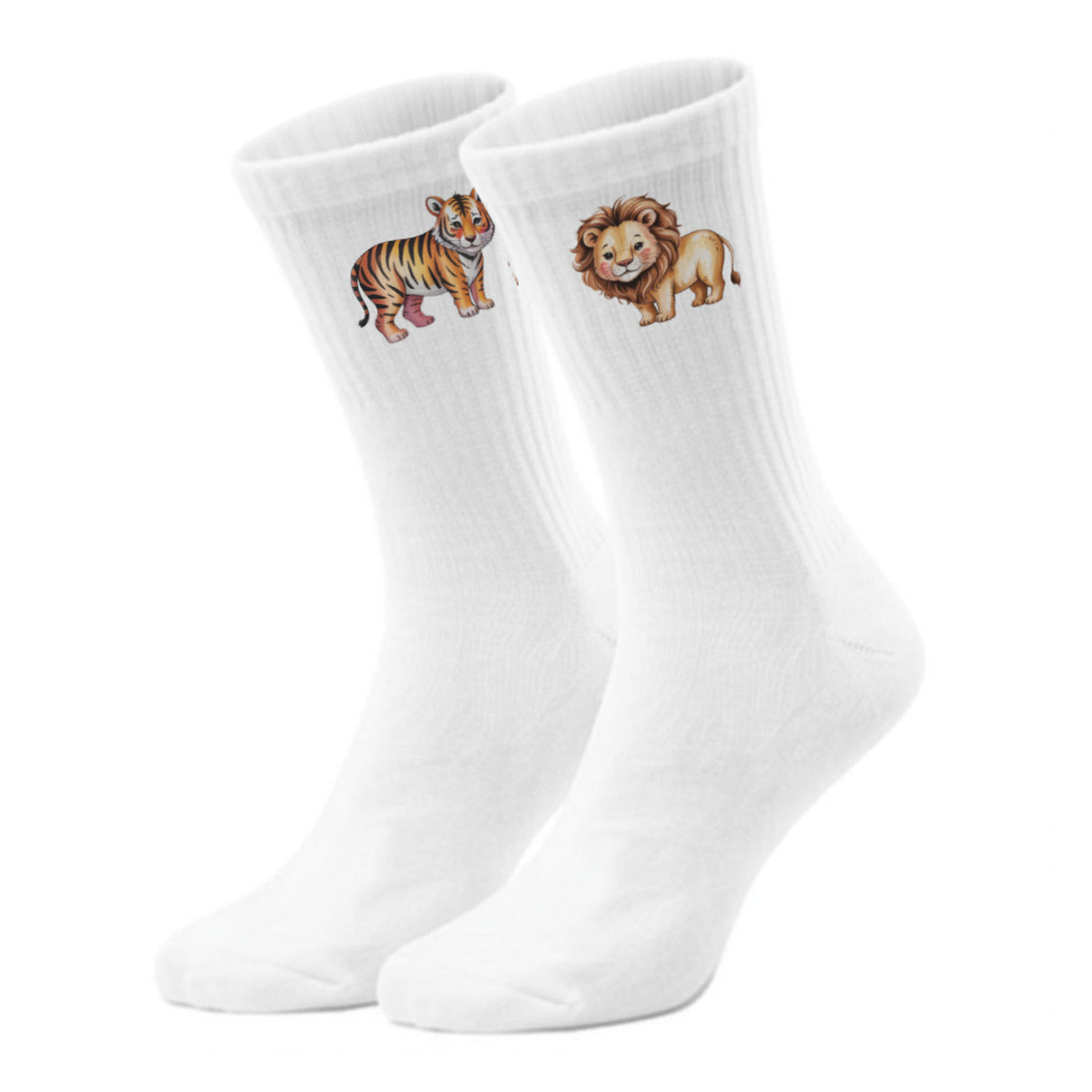 epicsocks Wilde Freunde Löwe und Tiger Socken in 37-41 im Paar