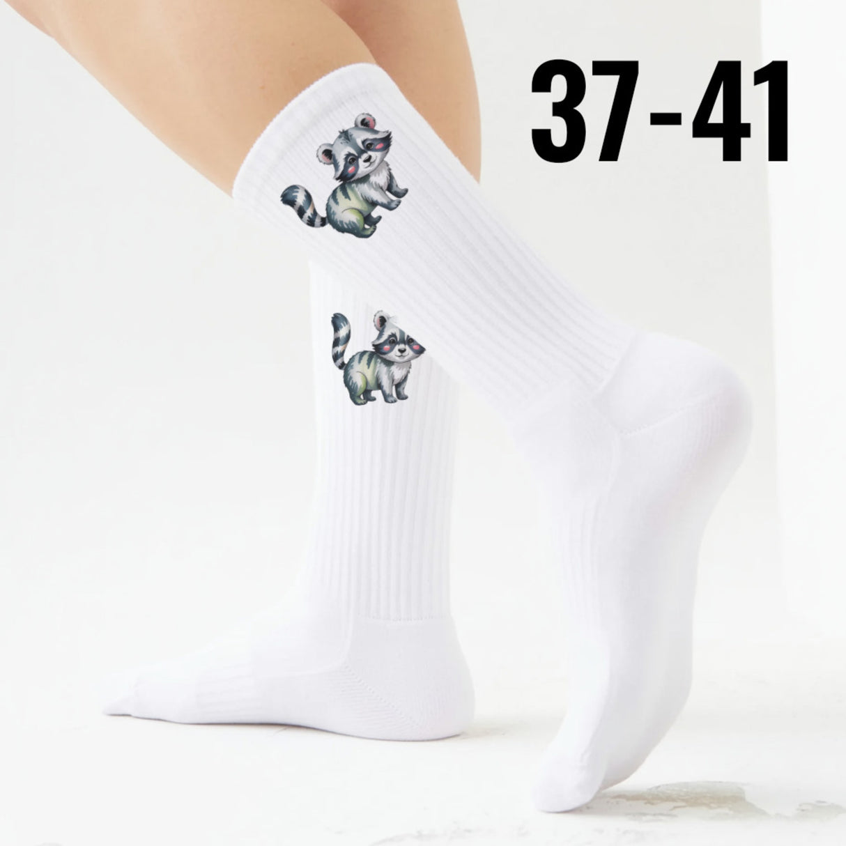 epicsocks Wilde Freunde Waschbär Socken in 37-41 im Paar