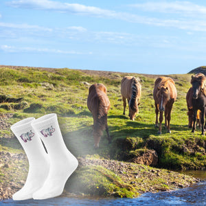 epicsocks Wilde Freunde Nilpferd Socken in 37-41 im Paar