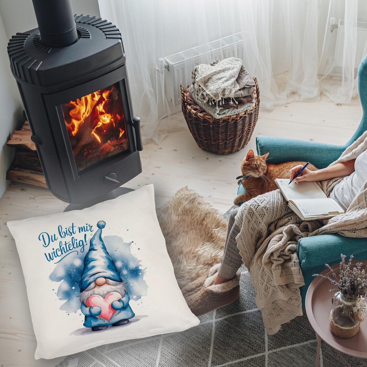 Du bist mir wichtelig! Wichtel Kissen