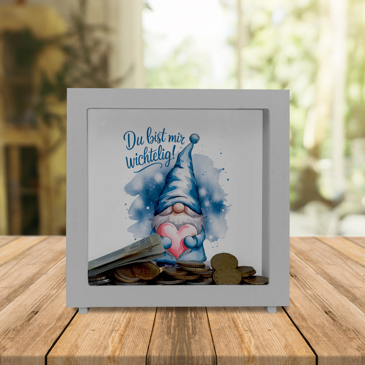 Du bist mir wichtelig! Wichtel Spardose