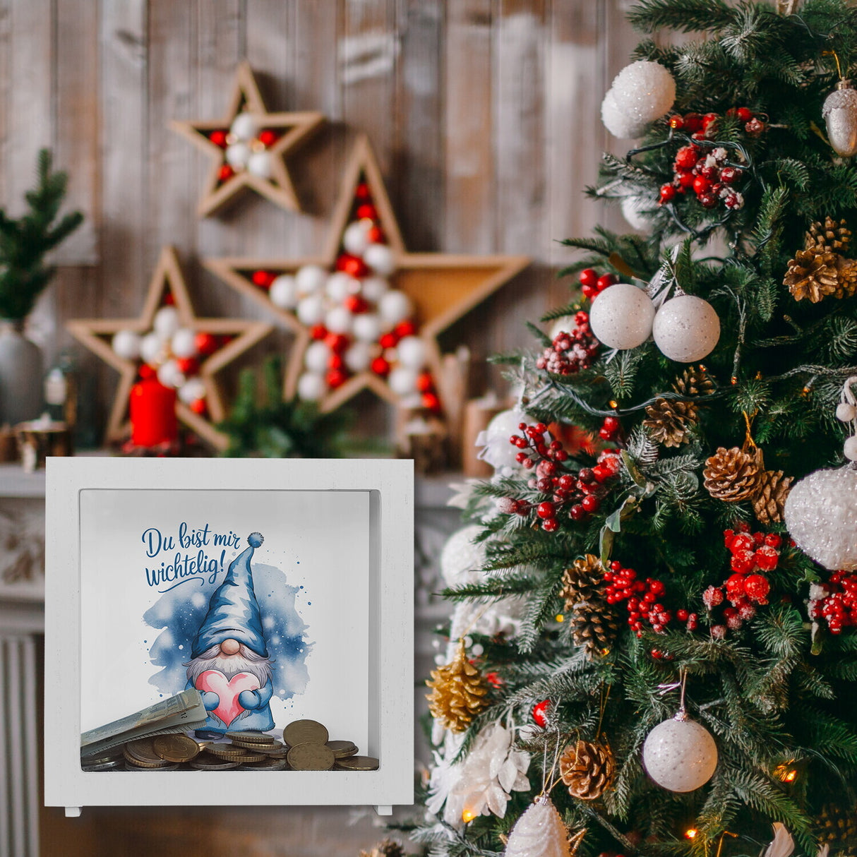 Du bist mir wichtelig! Wichtel Spardose