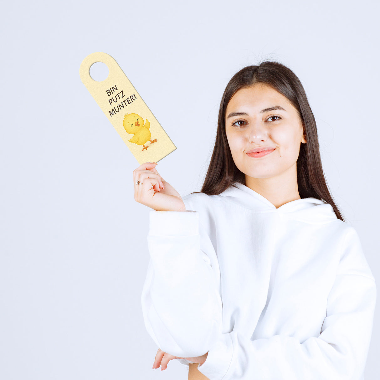 Küken Putz munter! Ruhe Küken schläft Türhänger fürs Kinderzimmer