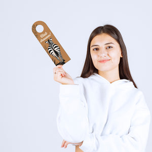 Bleib draußen! Komm rein! Zebras Türhänger