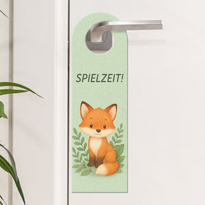 Fuchs Spielzeit bitte nicht stören Schlafzeit Türhänger fürs Kinderzimmer