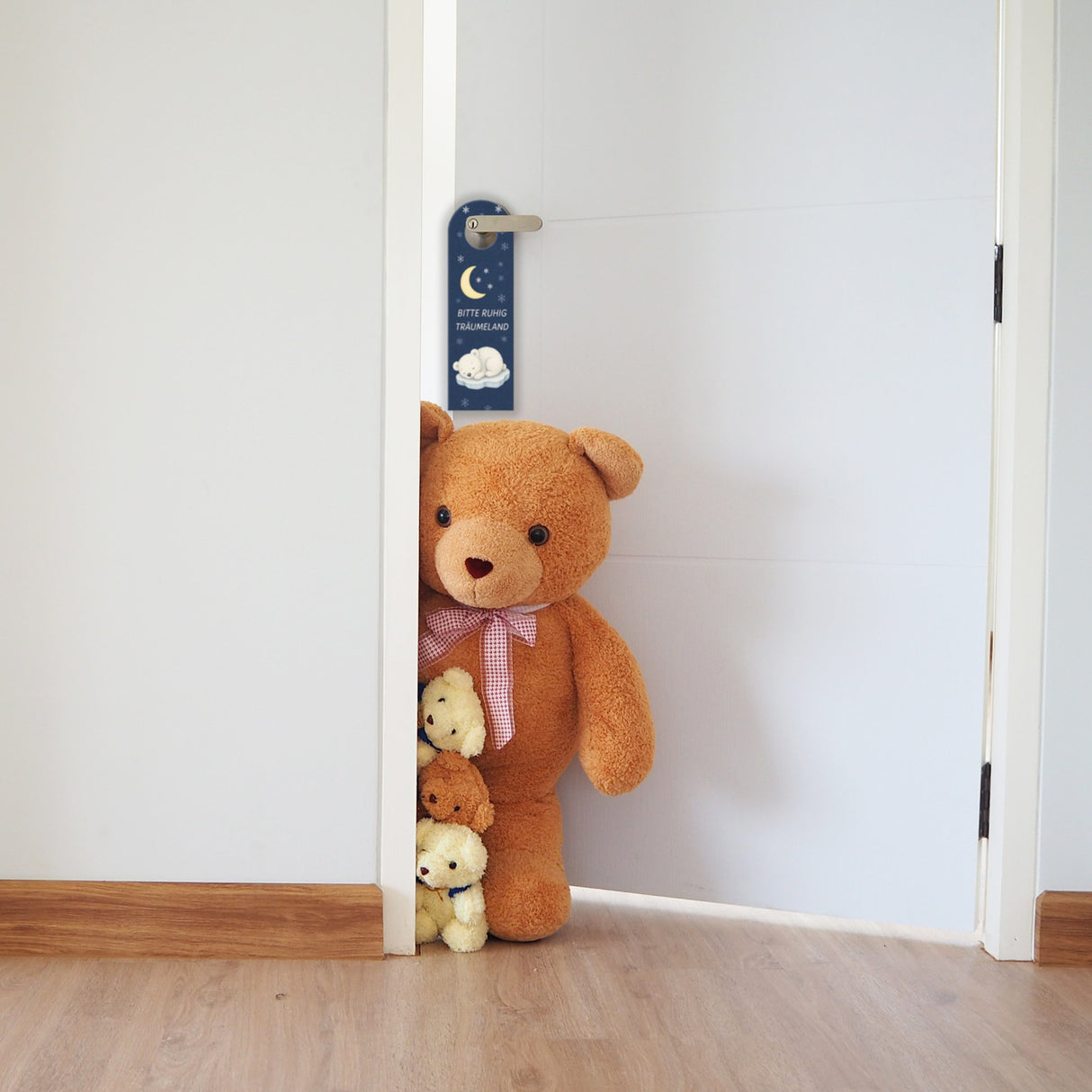 Eisbär Ich bin wach! Bitte ruhig Träumeland Türhänger fürs Kinderzimmer