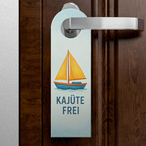 Nautisches Ankerdesign Kapitän schläft Kajüte frei Türhänger