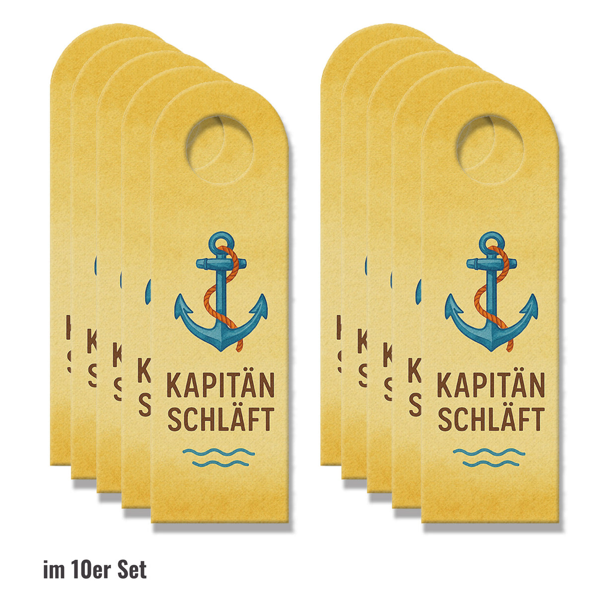 Nautisches Ankerdesign Kapitän schläft Kajüte frei Türhänger