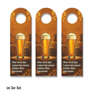 Mal kurz weg Bier holen Türhänger Vintage