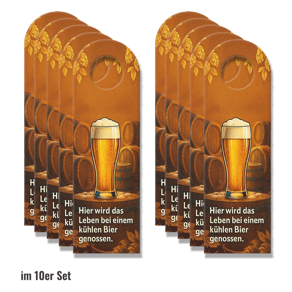 Mal kurz weg Bier holen Türhänger Vintage