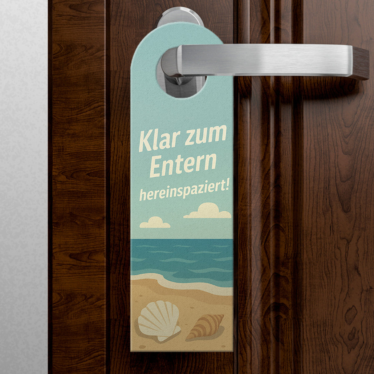 Heute stürmisch - besser draußen bleiben Türhänger Maritim