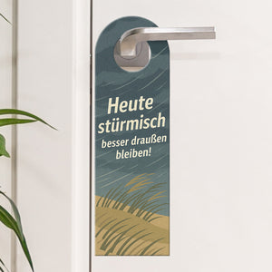 Heute stürmisch - besser draußen bleiben Türhänger Maritim