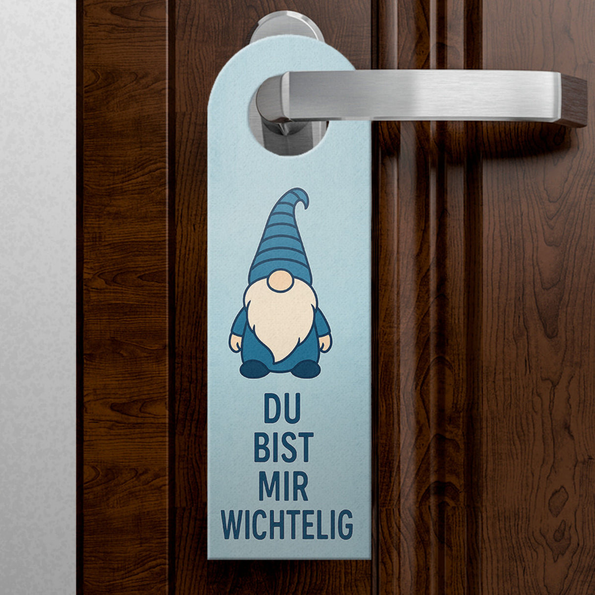 Du bist mir wichtelig Cartoon Wichtel Türhänger
