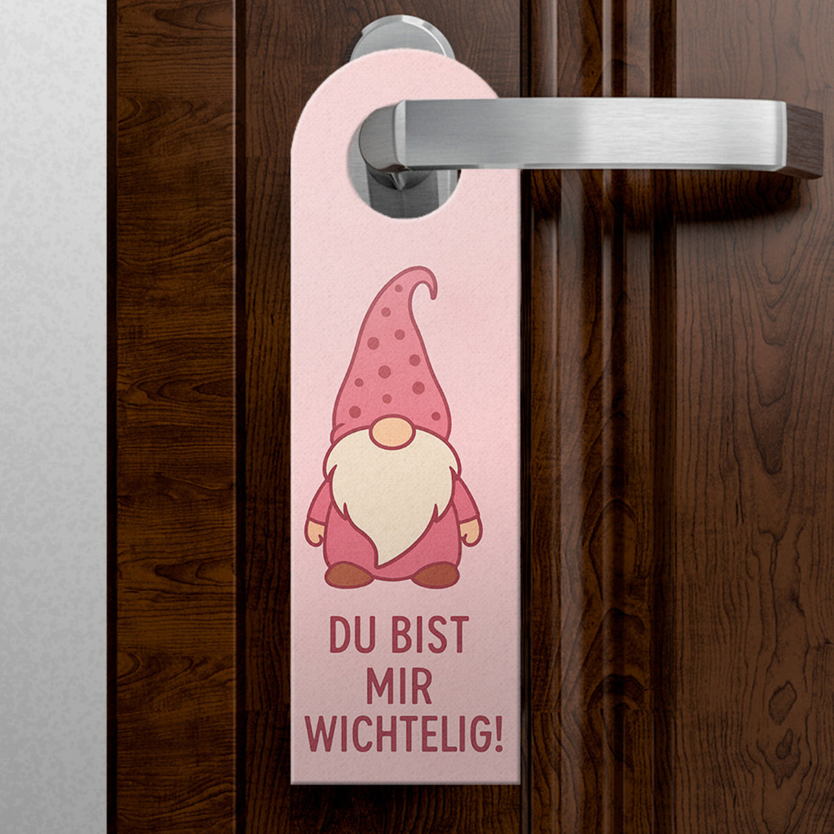 Cartoon Wichtel du bist mir wichtelig Türhänger