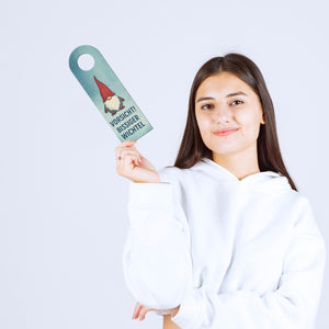 Vorsicht bissiger Wichtel im Einsatz Türhänger