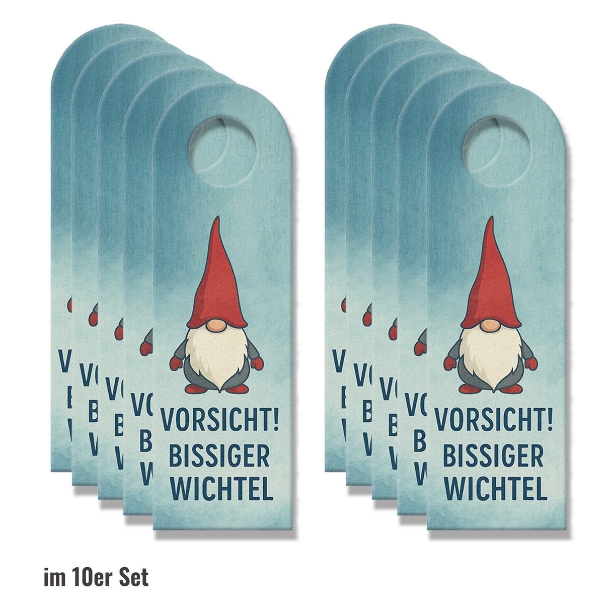 Vorsicht bissiger Wichtel im Einsatz Türhänger