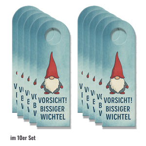 Vorsicht bissiger Wichtel im Einsatz Türhänger