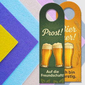 Bier her! Prost! Auf die Freundschaft! Türhänger Bierfans