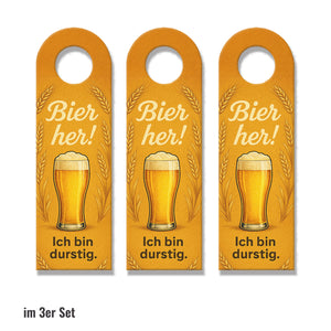 Bier her! Prost! Auf die Freundschaft! Türhänger Bierfans